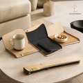 Lucentean™ Quietfold Coffee Surface — Modular Tabletop Rest