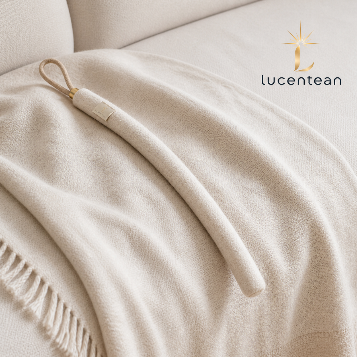 Lucentean™ Textile Smoothing Arc — Hand-Guided Fabric Settling Tool